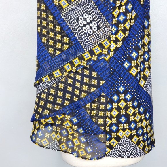 Roz & Ali Moroccan Mama Mixed Media Sleeveless Summer Layered Top NWT Size 1X - Picture 8 of 16